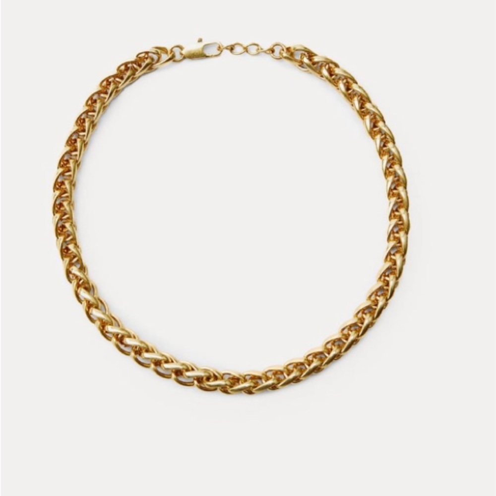 NWT- Interwoven Chain Gold Neckalce